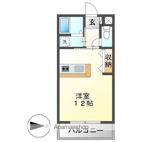 【岐阜市領下のマンションの間取り】