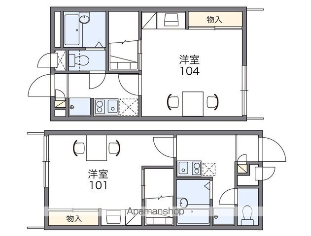 レオパレスセジュールの間取り写真