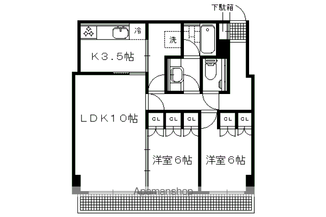 リッツ岡崎の間取り写真