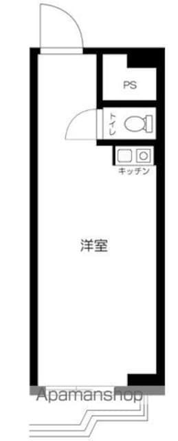 ウィン青山[1R/30.6m2]の間取図
