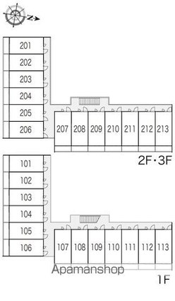 東京都練馬区豊玉南３丁目[1K/20.28m2]の配置図