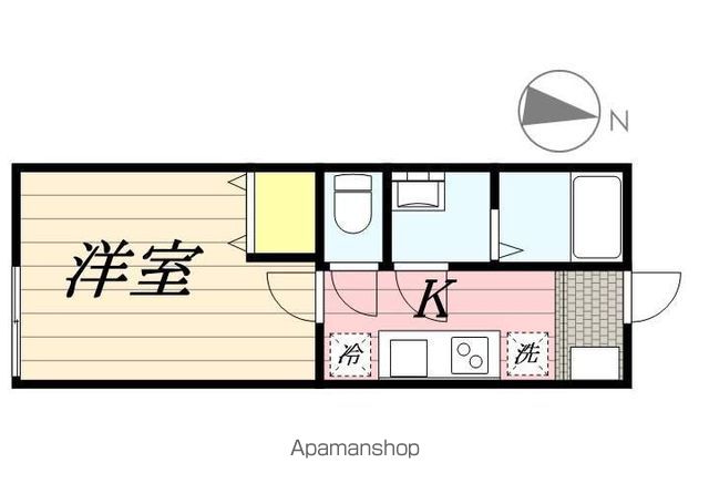 日野市南平のアパートの間取り