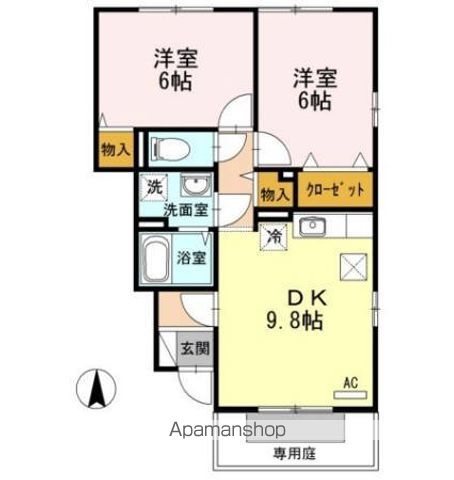 アランシア A棟の間取り写真