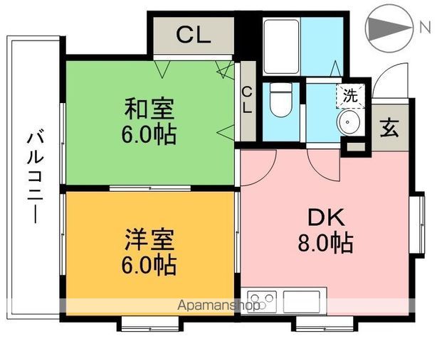 リフュージュ・Kの間取り写真