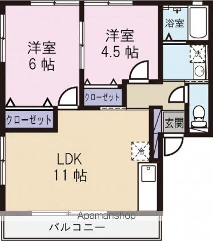 アクティブシティーの間取り写真