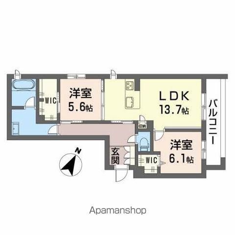 シャーメゾン桜の間取り