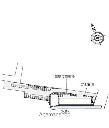 レオパレスＴＳおおつか[1K/23.18m2]の配置図