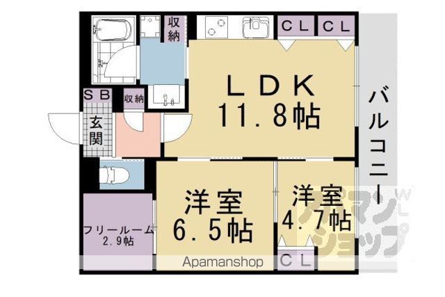 インサイトルポ山科新十条の間取り写真
