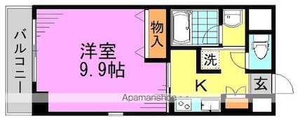 アークコミュー阿佐谷[1K/29.37m2]の間取図