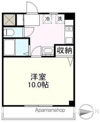 香川県高松市仏生山町甲[1K/29.2m2]の間取図