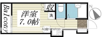 東京都中野区鷺宮１丁目[1R/15.58m2]の間取図