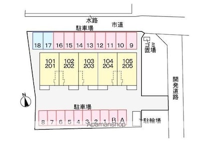グランデ　カーサＨ[2DK/46.18m2]の配置図