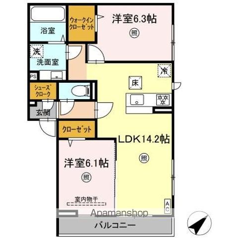 D PAINA 大倉山の間取り写真