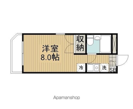 東京都杉並区阿佐谷北２丁目[1K/17.75m2]の間取図