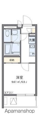 レオネクストノーヴェ[1K/21.02m2]の間取図
