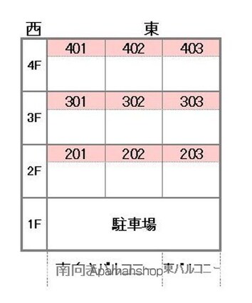 北持田館[2LDK/73.26m2]の配置図