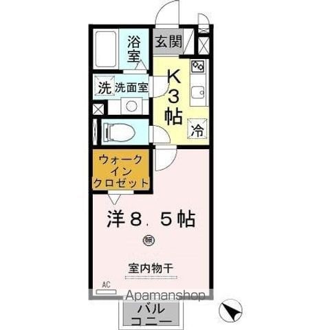 和歌山市福島のアパートの間取り