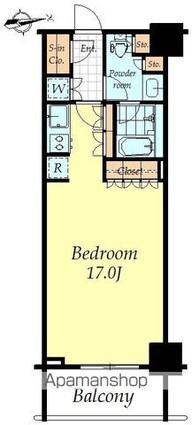 コンフォリア新宿イーストサイドタワー[1R/41.23m2]の間取図