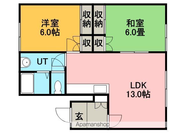 鈴真ハイツA棟の間取り写真
