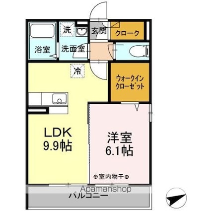 グレイスハイツ[1LDK/40.29m2]の間取図