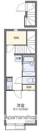 レオネクストひよせ[1K/25.34m2]の間取図