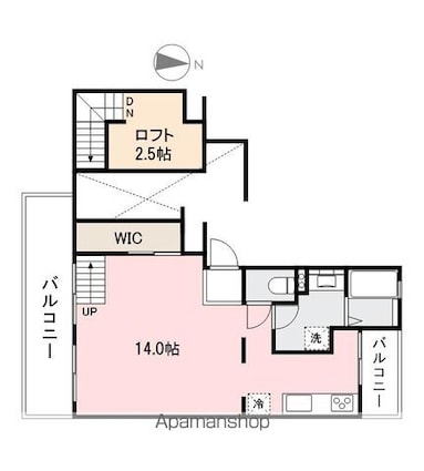 エクセル太田南[1R/49.52m2]の間取図