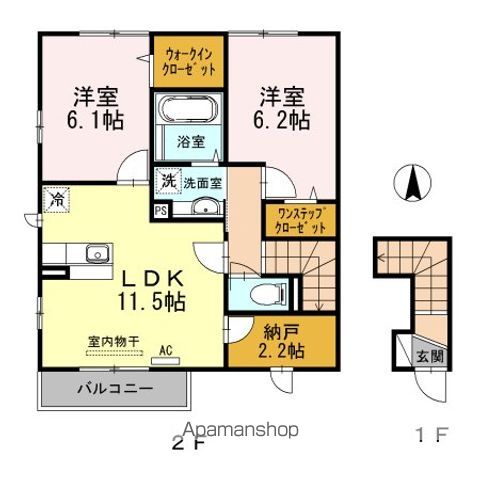 フロンティア A棟の間取り写真