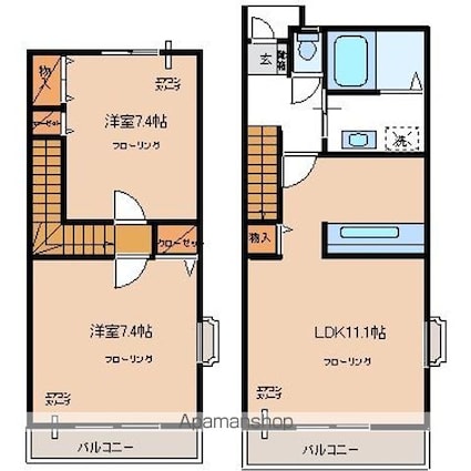 メゾン志茂[2LDK/63.37m2]の間取図