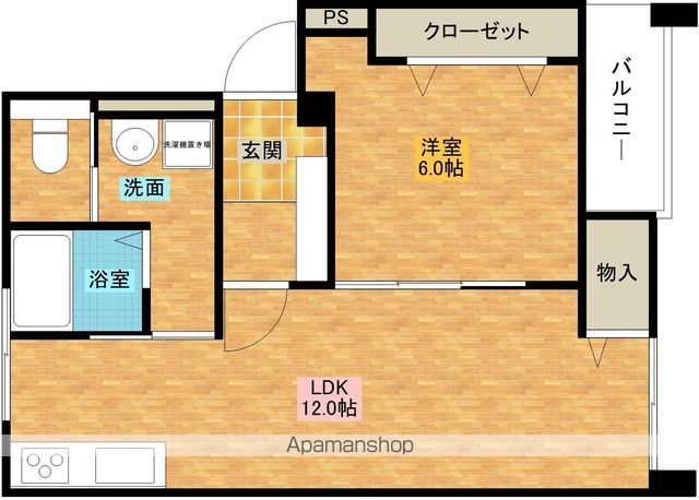 南海電鉄南海本線 北助松駅 徒歩10分 5階建 築52年の間取り写真