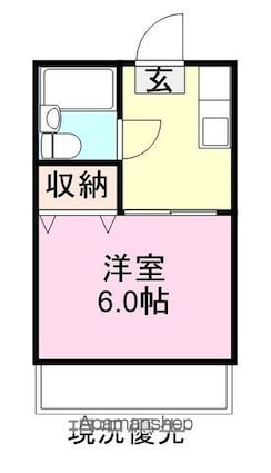 サンヒルズ尾道[1K/19.87m2]の間取図
