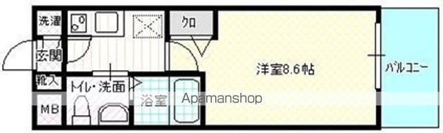 ローズモントフレア天神南の間取り写真