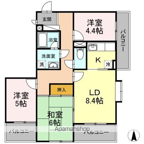 【中野区沼袋のマンションの間取り】