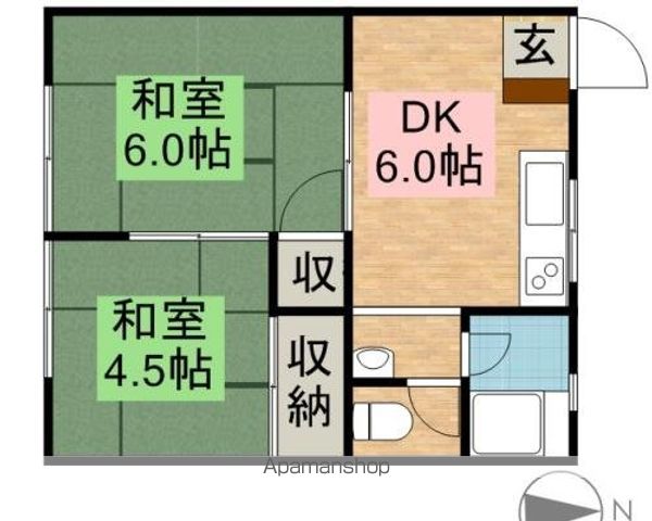 メゾンあずさの間取り写真
