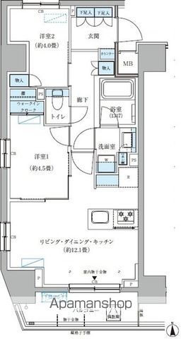 パークアクシス大森山王の間取り写真