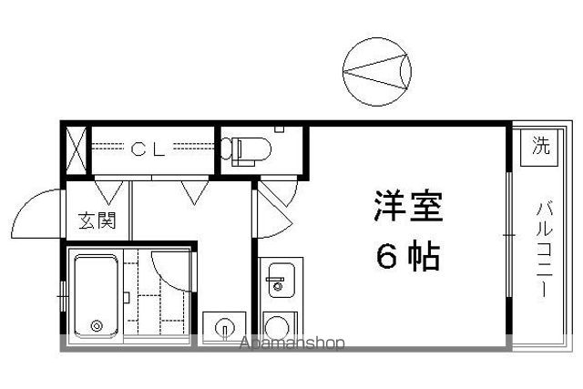 泉涌寺アビタシオンの間取り写真