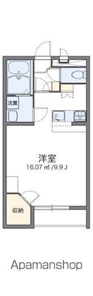 レオパレスプレステージⅢ[1K/31.05m2]の間取図