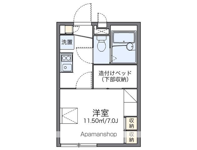 レオパレスクレール庚午の間取り写真