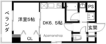 ＲーⅡコート[1DK/30.02m2]の間取図