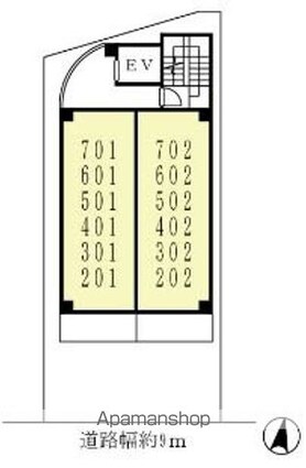 和歌山県和歌山市東蔵前丁[1K/36m2]の配置図