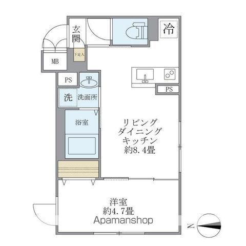 プラティーク旗の台ヒルサイドの間取り写真
