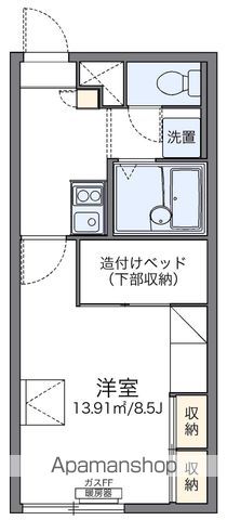 レオパレスSEA ヒルズ 函館の間取り写真