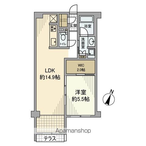 【世田谷区南烏山のマンションの間取り】