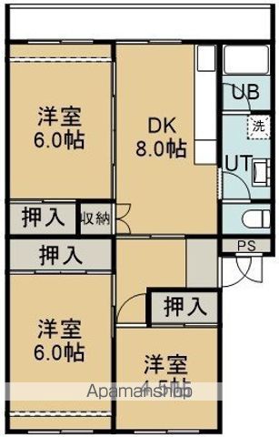 ヴィラナリー函館1号棟の間取り写真