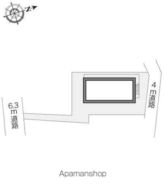 レオパレスきらら[1K/19.87m2]の配置図