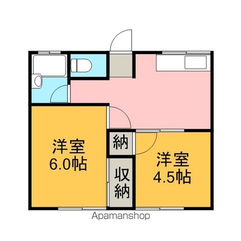 平作アパートの間取り写真