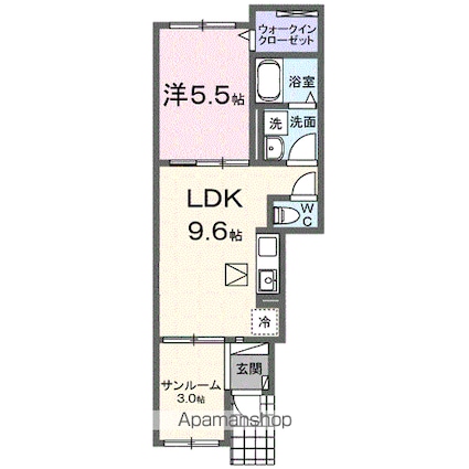 フォーマルハウト[1LDK/40.11m2]の間取図