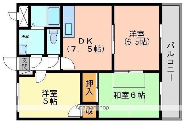 リミエール藤本Ⅱ[3DK/55.57m2]の間取図