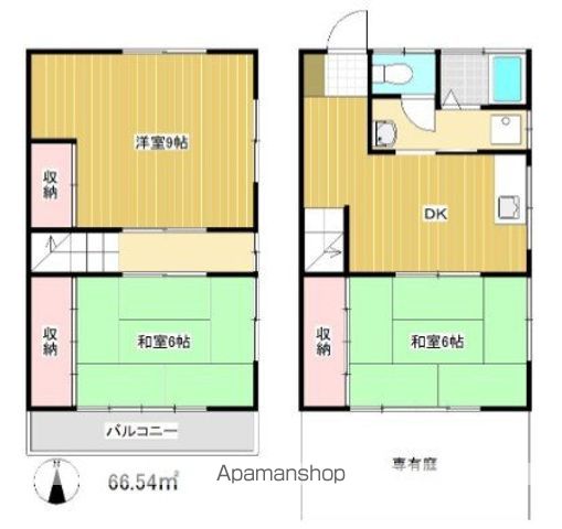 上連雀9丁目テラスハウスの間取り写真