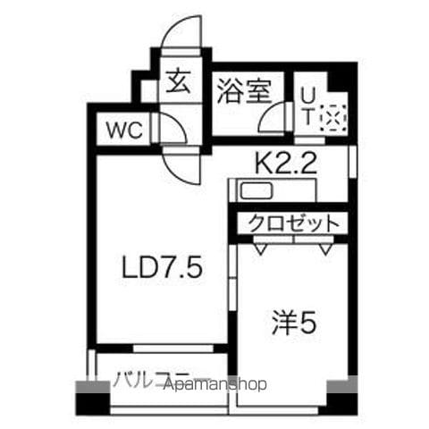 クラージュ南円山の間取り写真