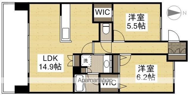 ポレスター野田屋町弐番館の間取り写真